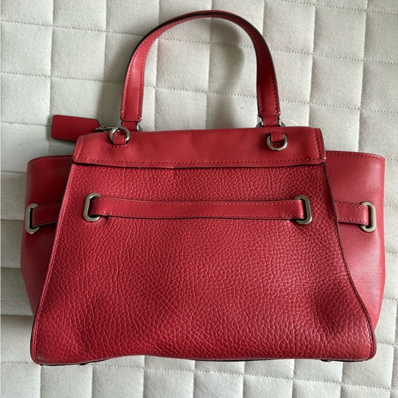 Coach Red Leather Women's Bag - Picture 4 of 6